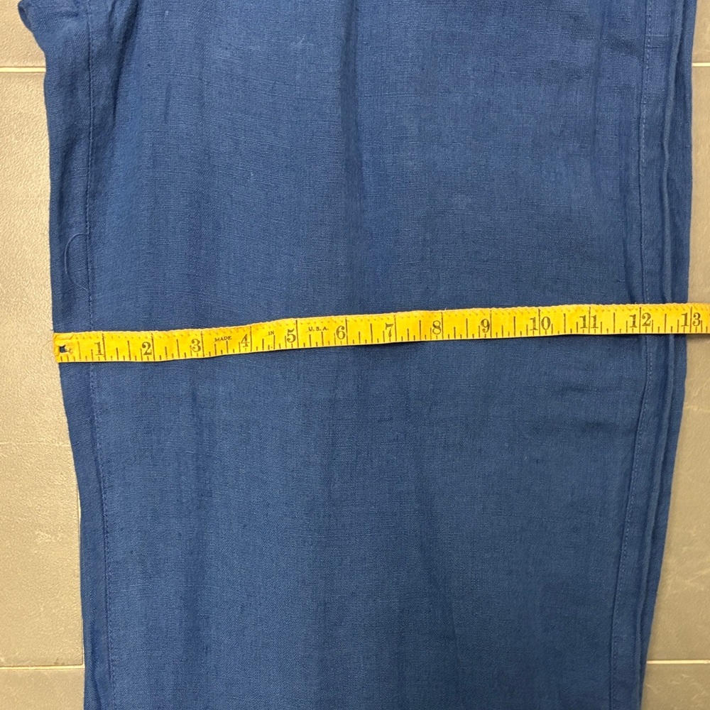 NWT  Tahari royal blue linen pants - Picture 5 of 11